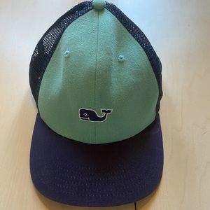 Vineyard Vines Hat Cap Blue Whale Strap Back Adjustable Blue Fishing Sailing